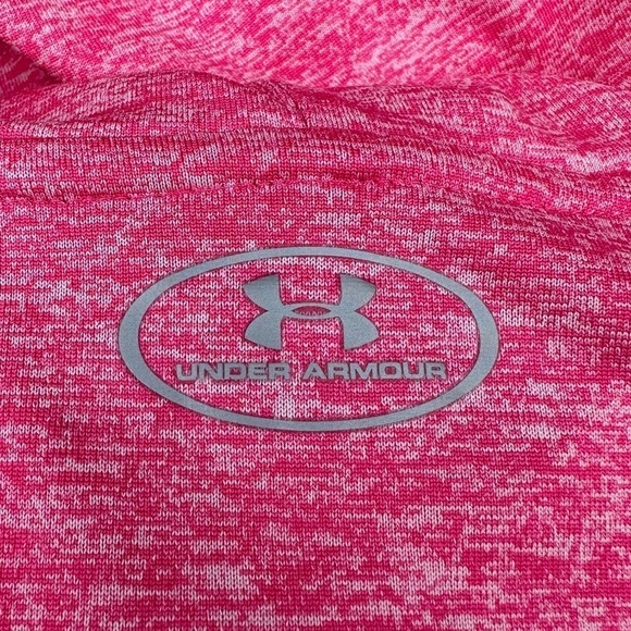 Under Armour Tech Twist Hoodie Henley Pink Long Sleeve Shirt Sz S - Picture 9 of 12